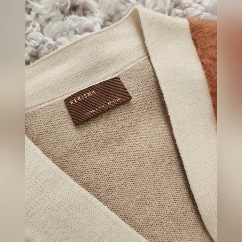 Kerisma Colorblock Cardigan Sweater S - Picture 2 of 5